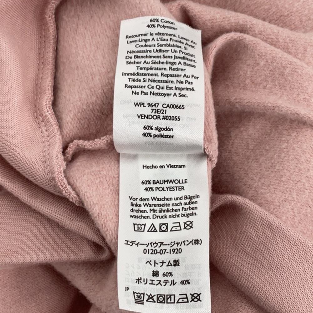 NWoT Eddie Bauer Dusty Rose Full Zip Hoodie Women’s M Cotton Blend Fleece - Picture 5 of 6